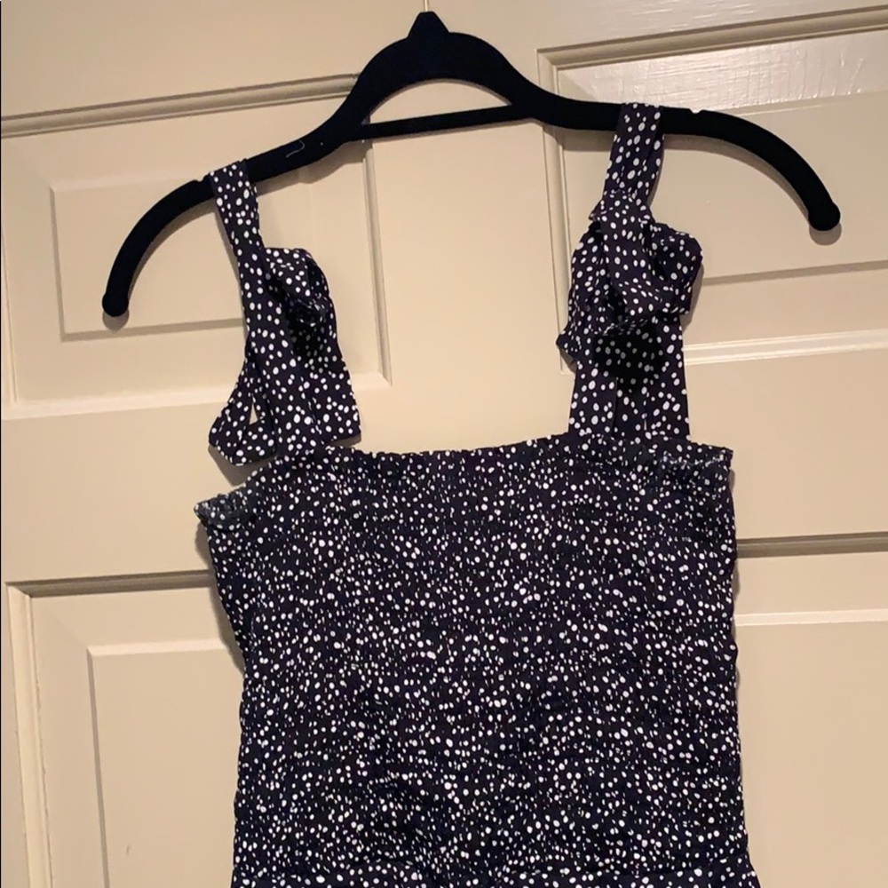 Black and white polka dot jumpsuit size 2